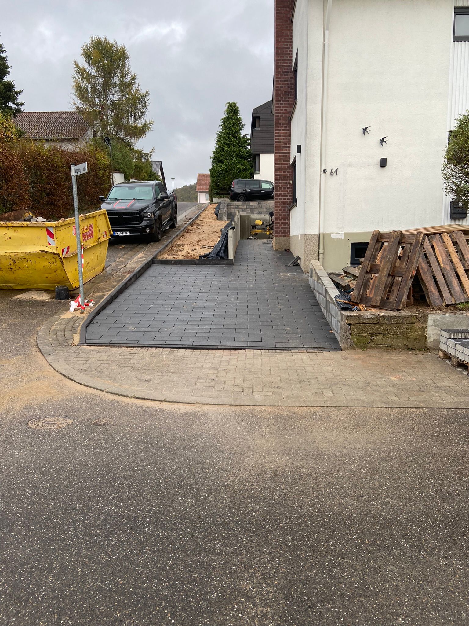 Pflasterarbeiten Einfahrt